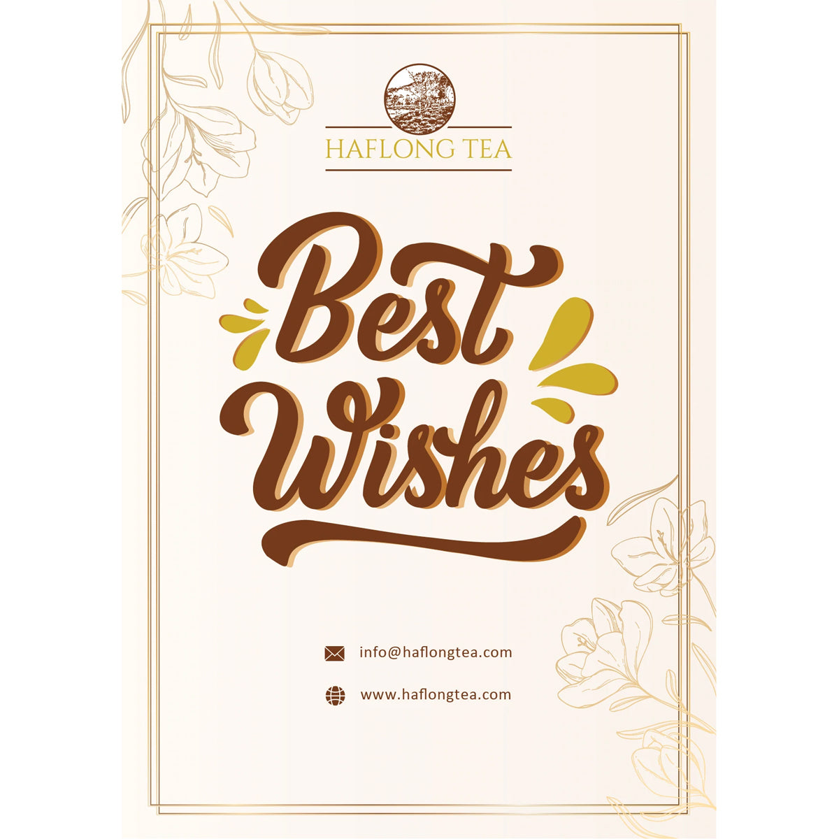 Best Wishes Gift Card HAFLONG TEA