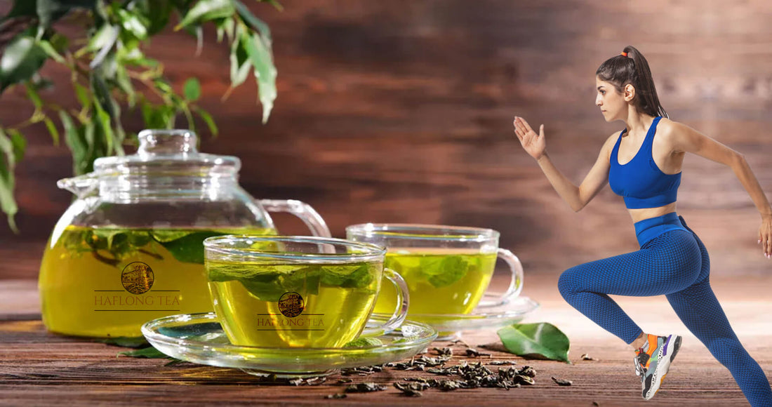 Green tea & assam tea leaf